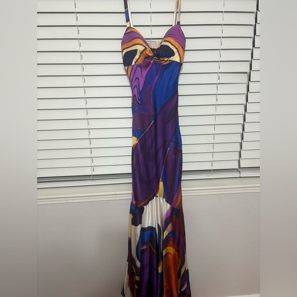 Multi-colored formal dress